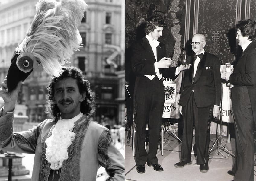 Tony Rei am Wiener Stadtfest Tony Rei Fritz Lisetti und Fenni 1979