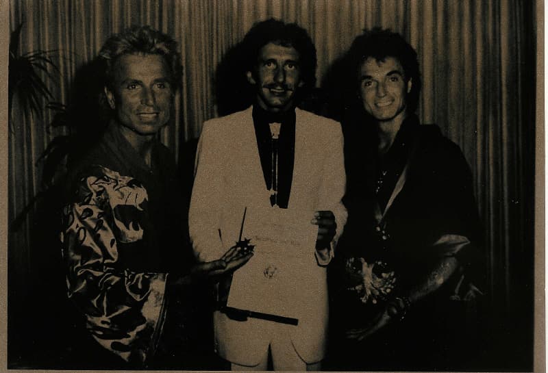 Tony Rei mit Siegfried und Roy