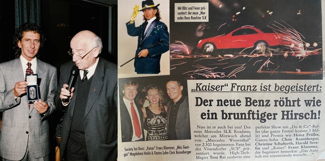 SLK Präsentation mit Tony Rei – Tony Rei praesentiert den neuen Mercedes SLK