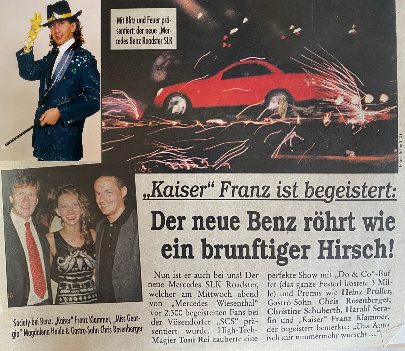 SLK Präsentation mit Tony Rei – Tony Rei laesst SLK erscheinen
