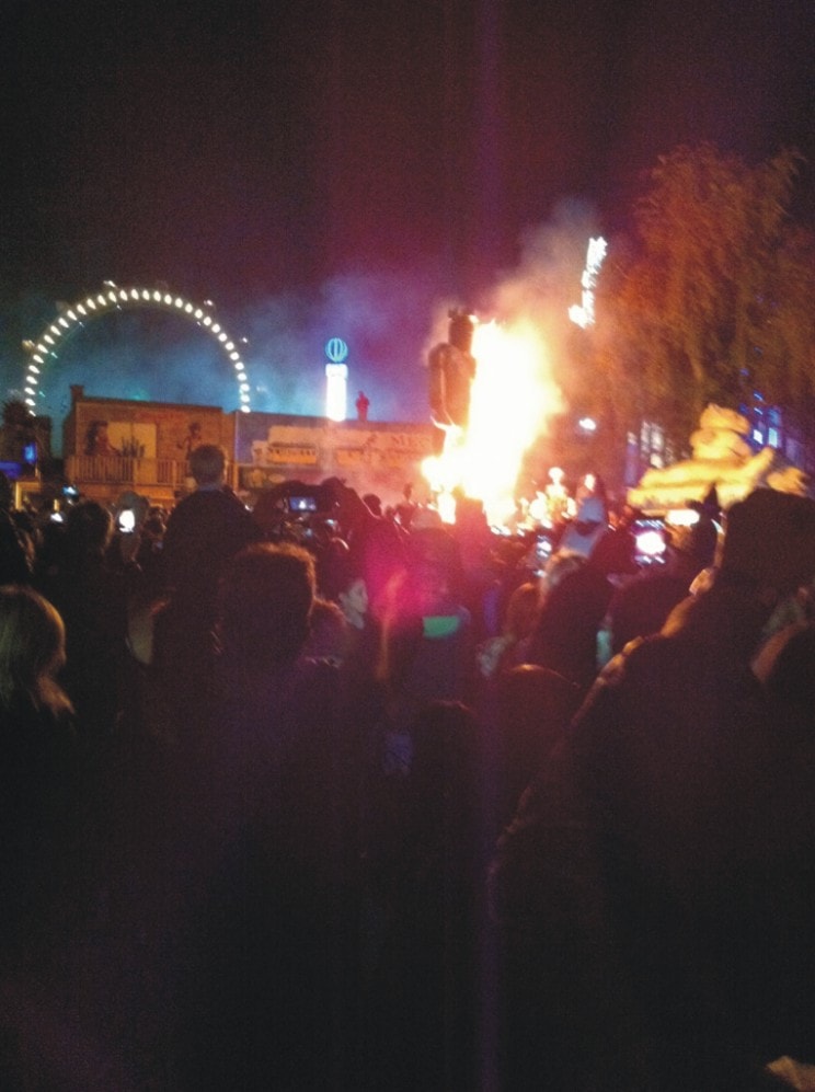 burning calafati