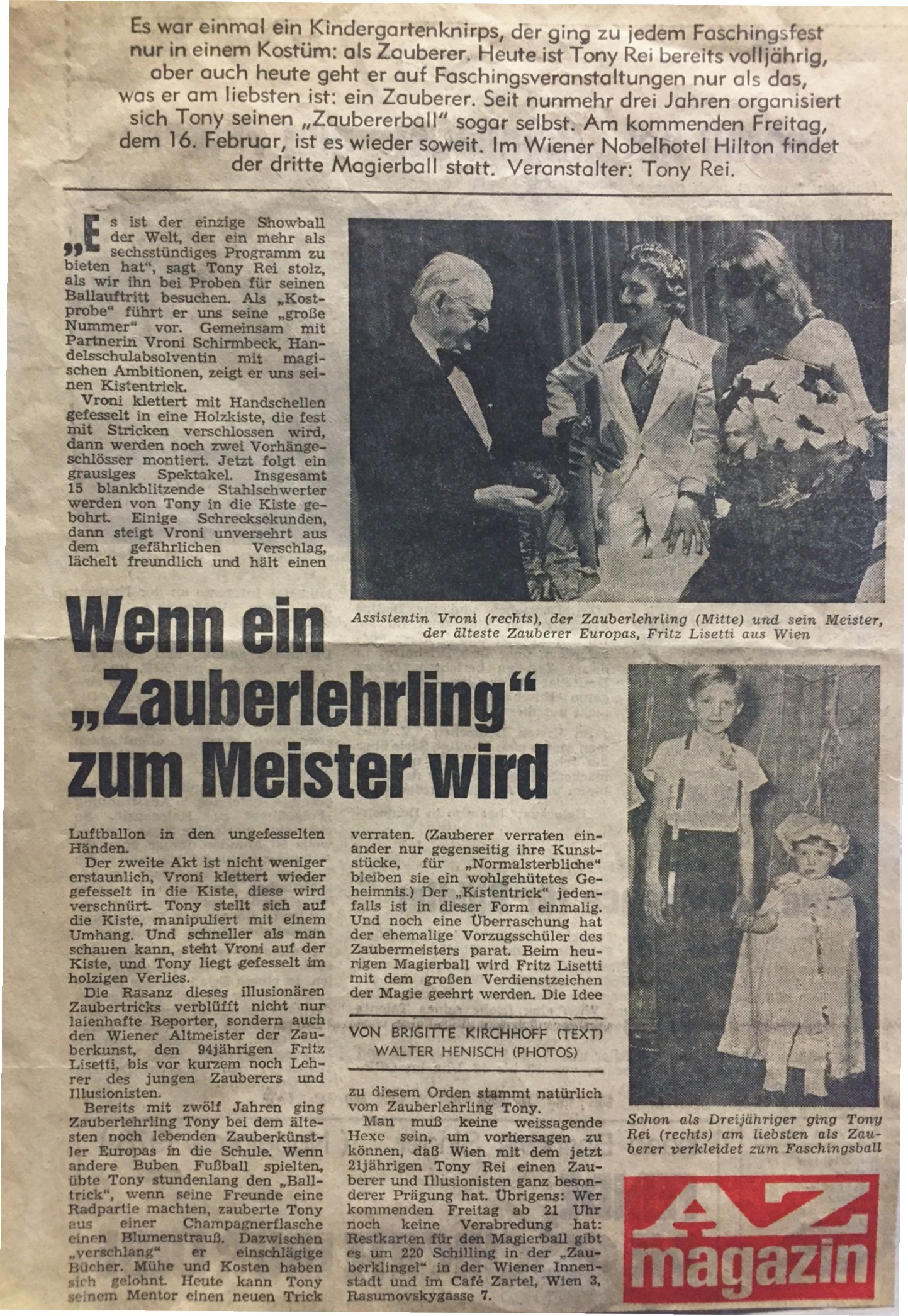 Tony Rei und Fritz Lisetti