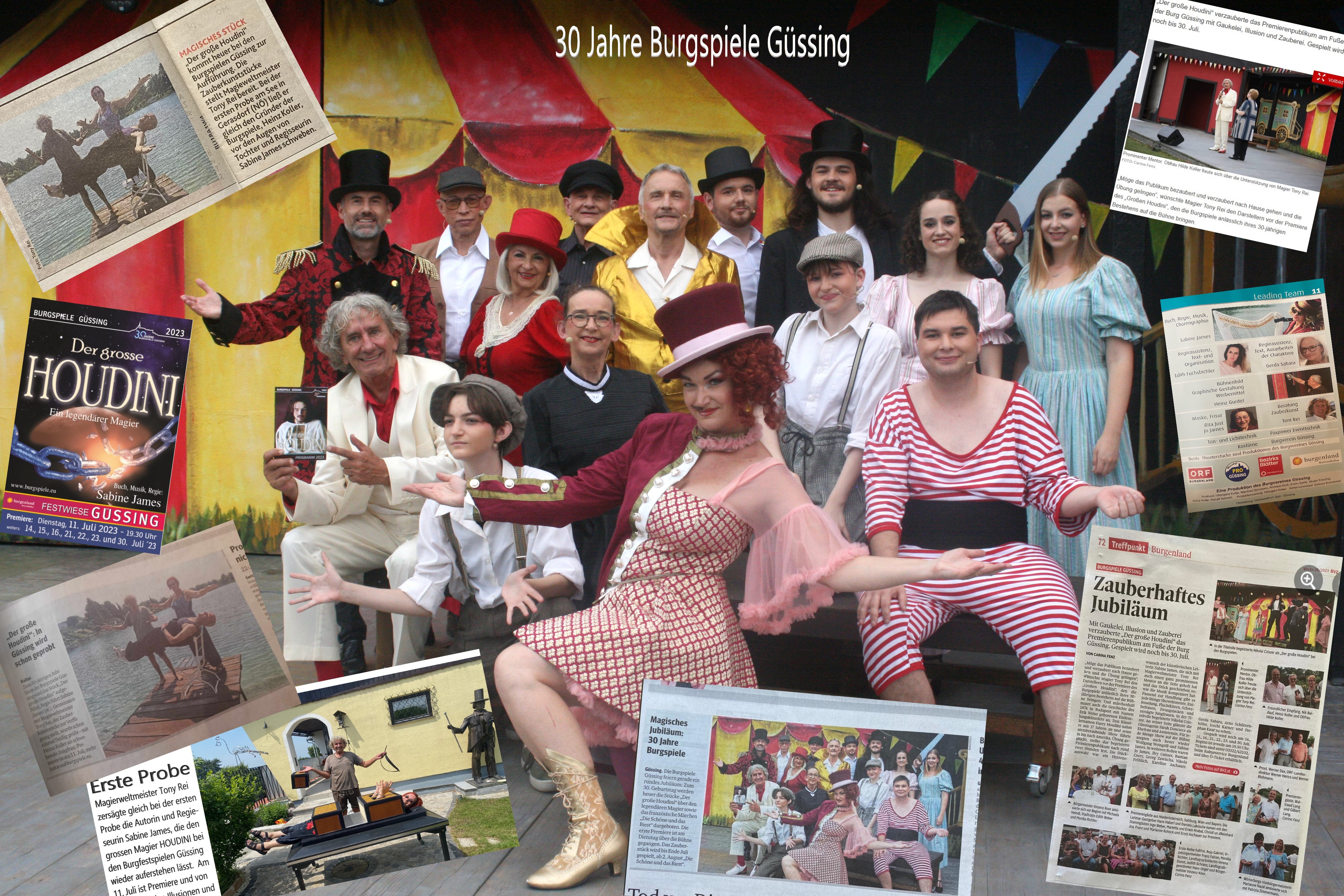 Tony Rei, Houdini, Burgspiele Güssing