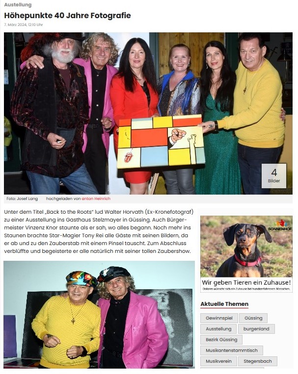 Tony Rei als Stargast bei Walter Horvarth in Güssing