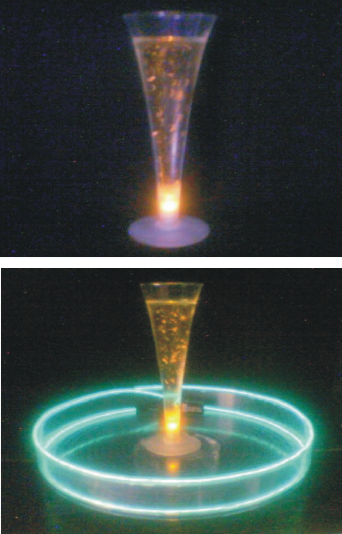 Leuchtende Gläser von Tony Rei