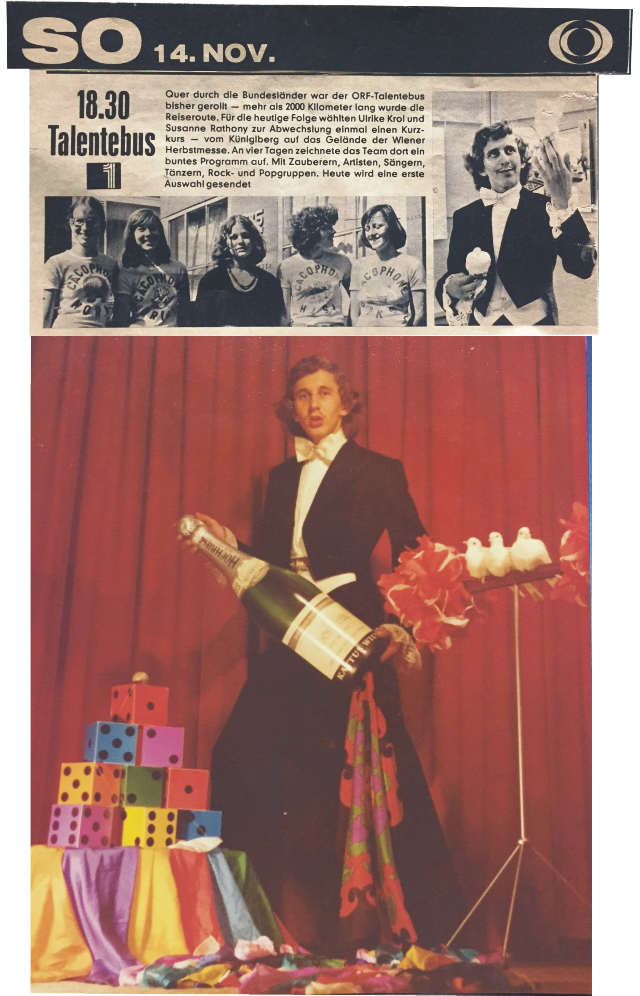 Tony Rei im ORF-Talentebus