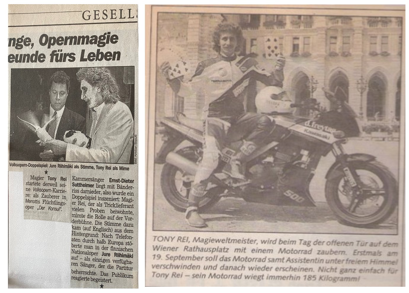 Tony Rei in der Volkspoer