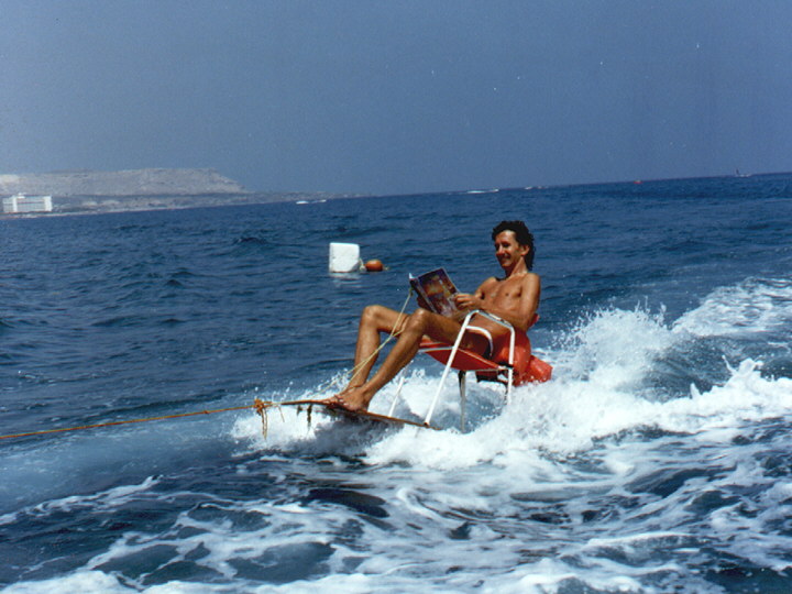 1995: Tony Rei auf Rhodos mit seiner Zaubershow