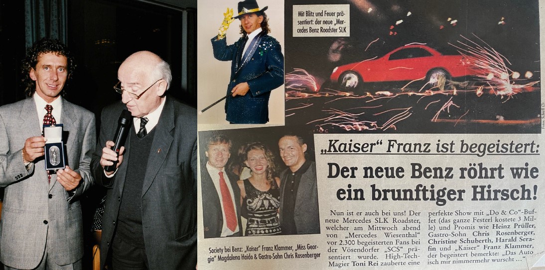 Tony Rei erhält die silberne Ehrenmedaille von Wien